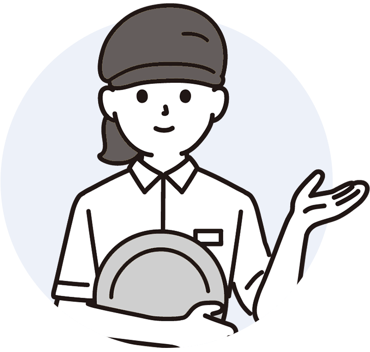 レストラン店員のイラスト