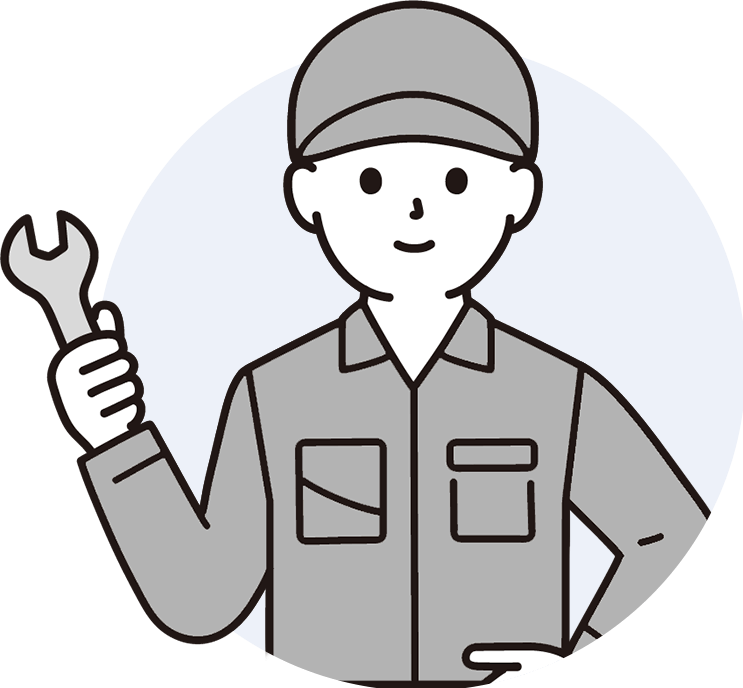 家電修理スタッフのイラスト