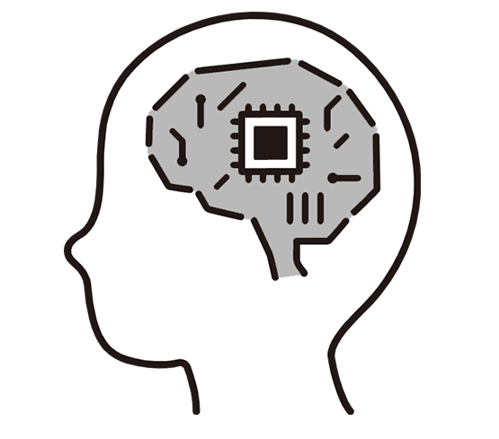 高度なAI技術のイメージのイラスト