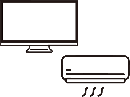 テレビ・エアコンのイラスト