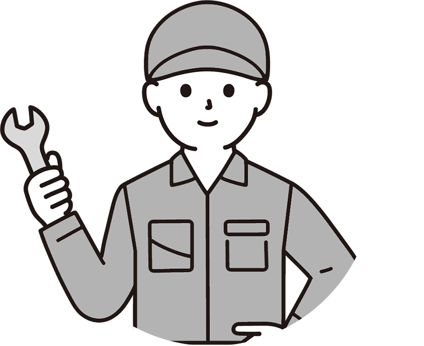 家電修理スタッフのイラスト