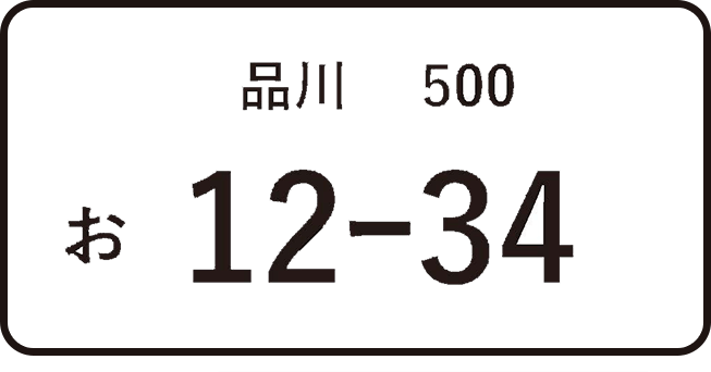ナンバープレート