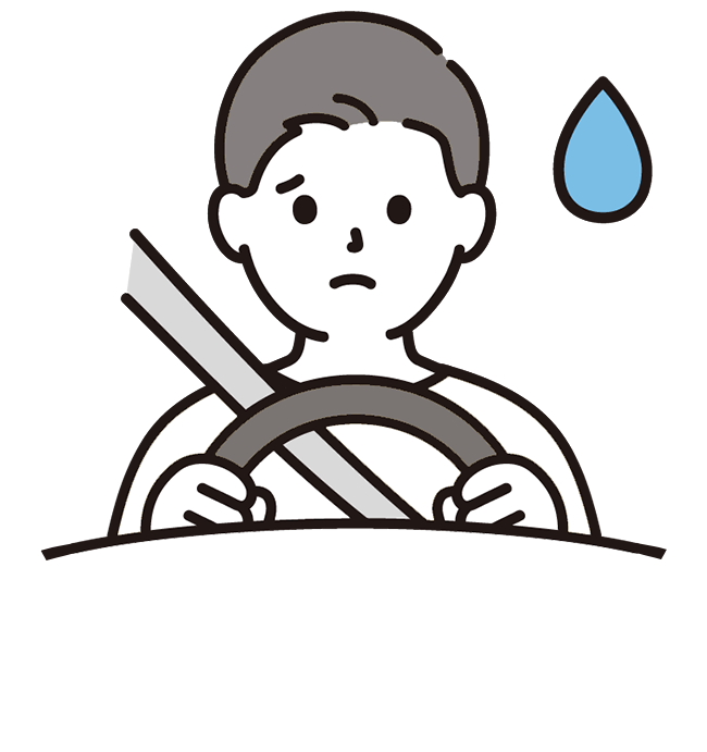 車の故障で困った人のイラスト